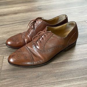 BRUNO MAGLI Milford Brown Leather Oxfords | 9